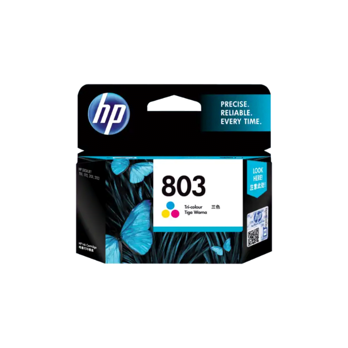 HP 803 Tri-Color Original Ink Cartridge- F6V20AA